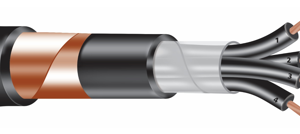 cabo de controle blindado em fita de cobre PVC/PVC